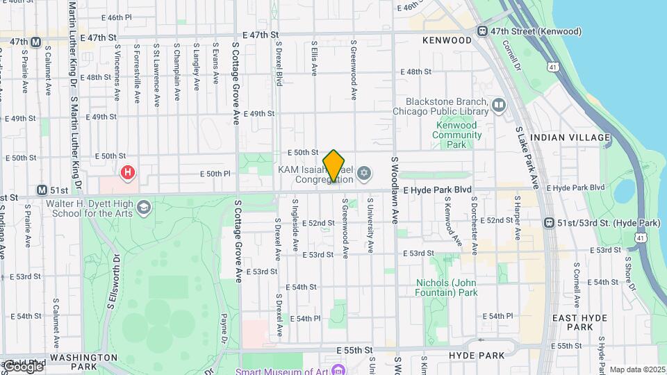 1030 E Hyde Park Blvd Map and Location Details