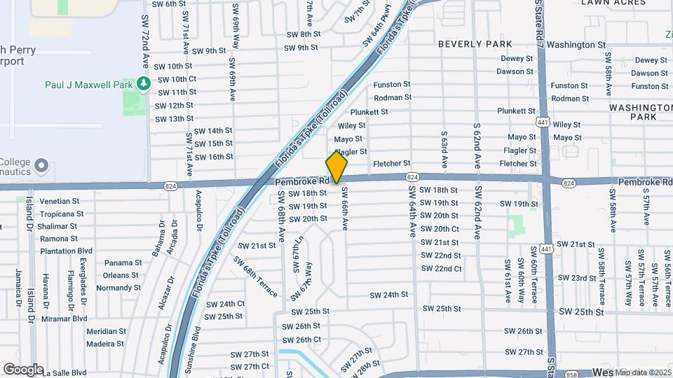 Villas of Pembroke Pines Mapa y Detalles de la Ubicación
