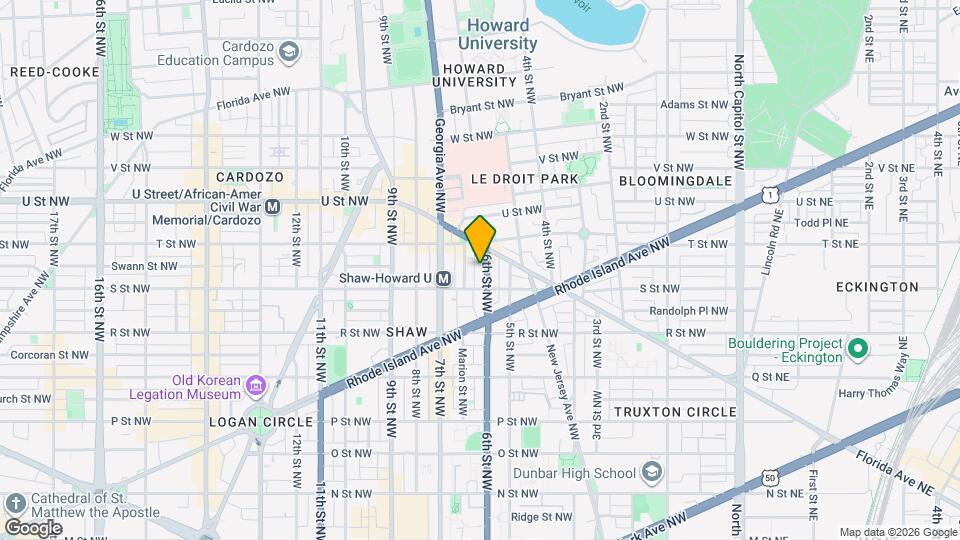 1816-1818 6th St NW Mapa y Detalles de la Ubicación