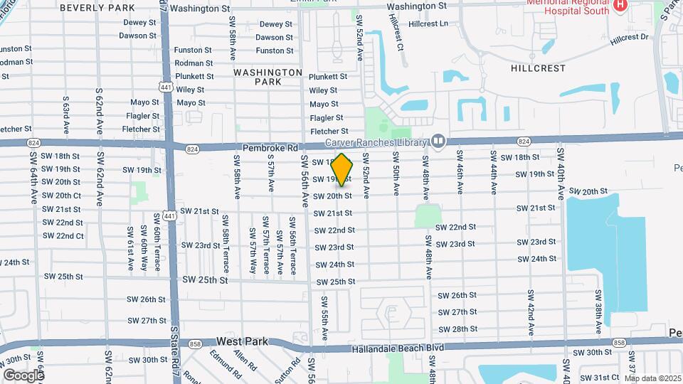 1951 SW 54th Ave Mapa y Detalles de la Ubicación