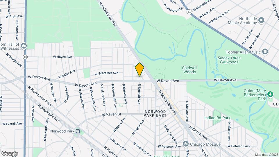 6502 W Devon Ave Map and Location Details
