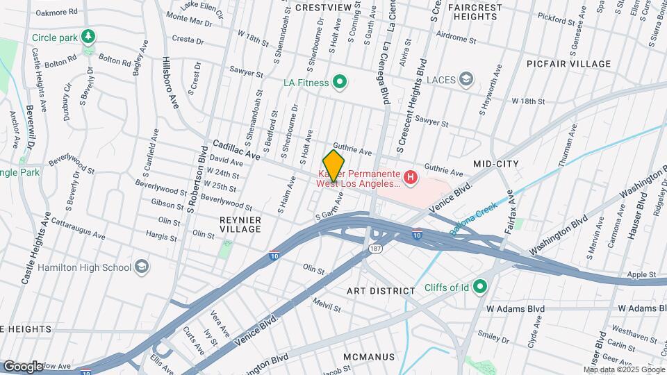 8666 Cadillac Ave Map and Location Details