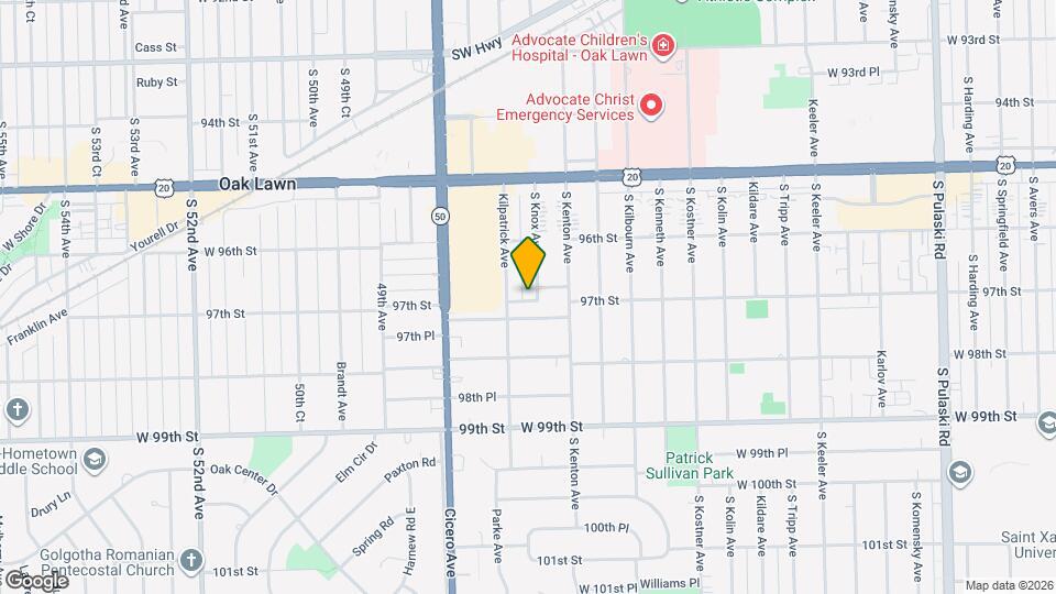 9642 S Knox Ave Mapa y Detalles de la Ubicación