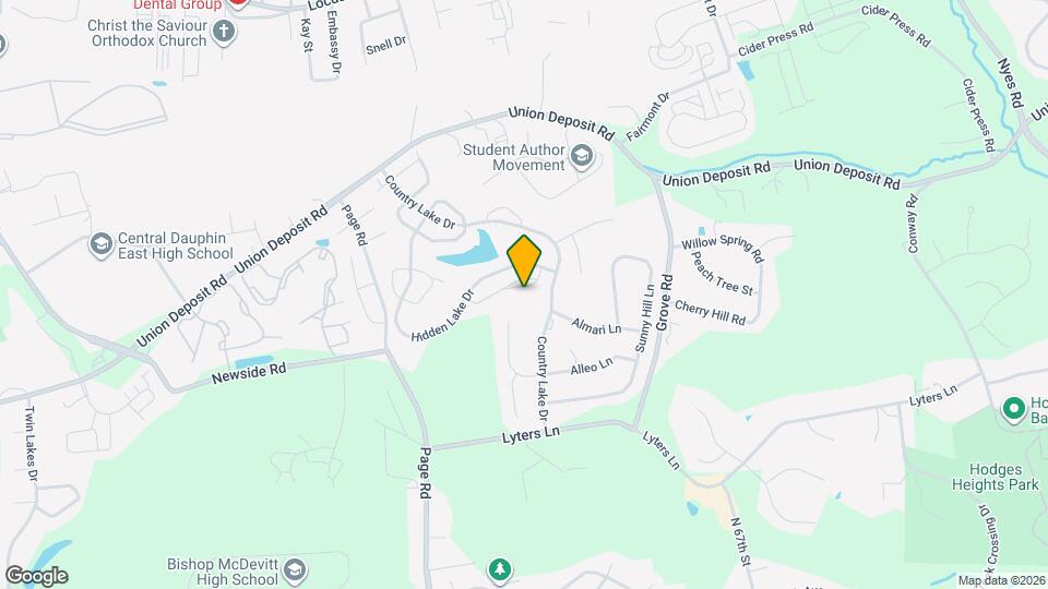 5811 Hidden Lake Dr Map and Location Details