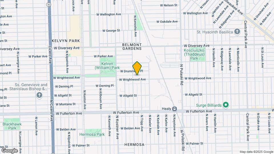 4242 W Wrightwood Ave Mapa y Detalles de la Ubicación