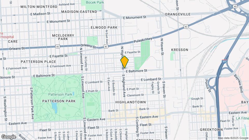 3400 E Baltimore St Map and Location Details