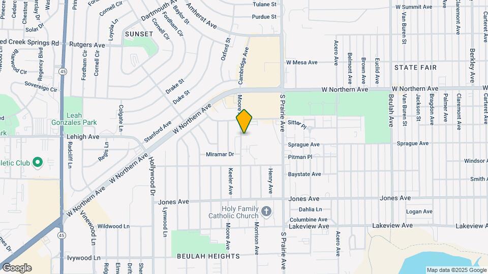 1630 Moore Ave Mapa y Detalles de la Ubicación