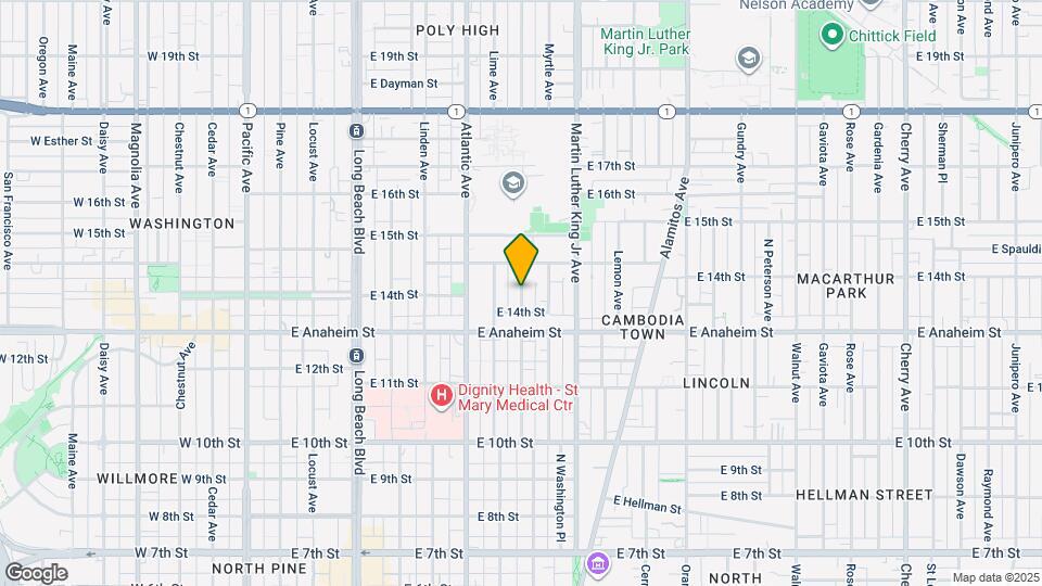 1405 Olive Ave Map and Location Details