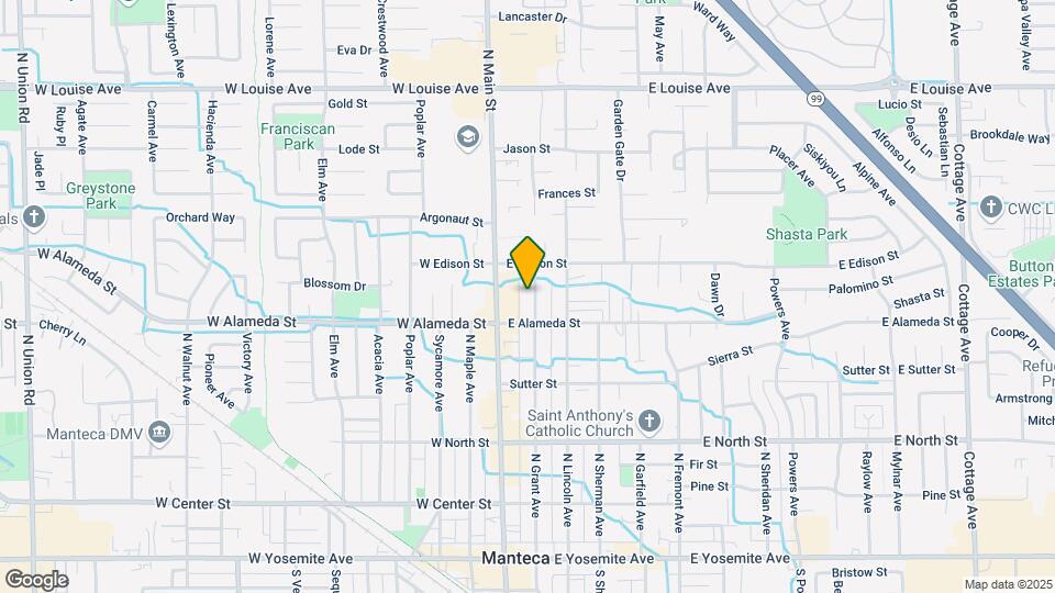 545 N Grant Ave Map and Location Details