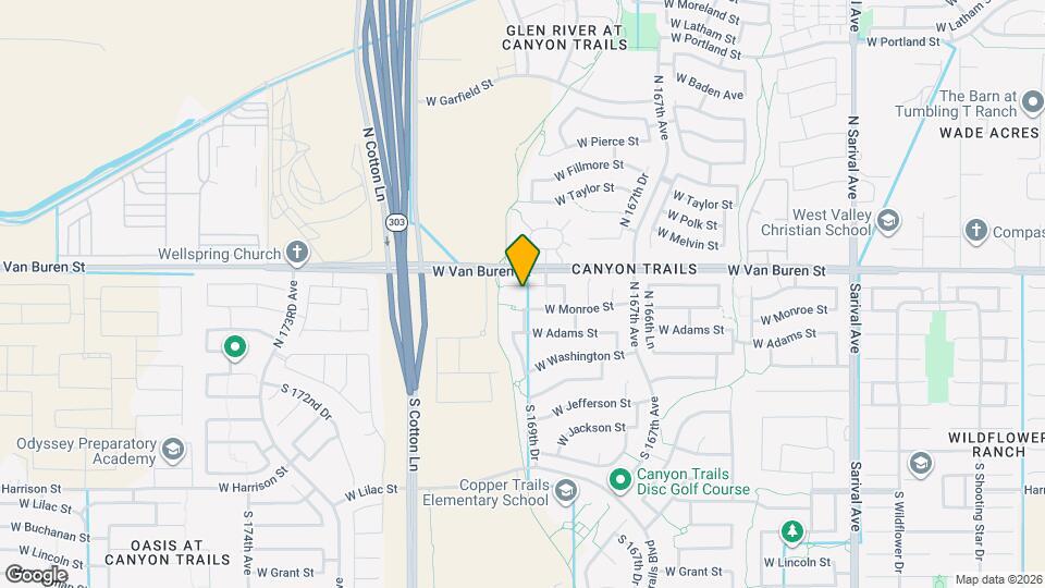 16905 W Woodlands Ave Map and Location Details