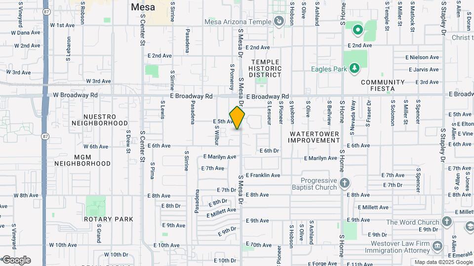 526 S Mesa Dr Map and Location Details