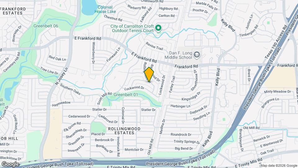 2917 Rolling Hills Dr Map and Location Details