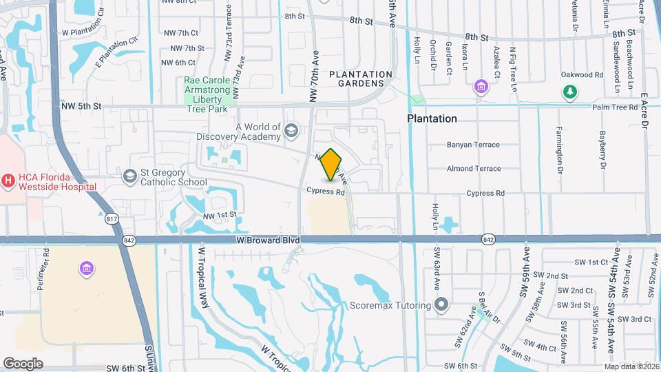 6901 Cypress Rd Map and Location Details