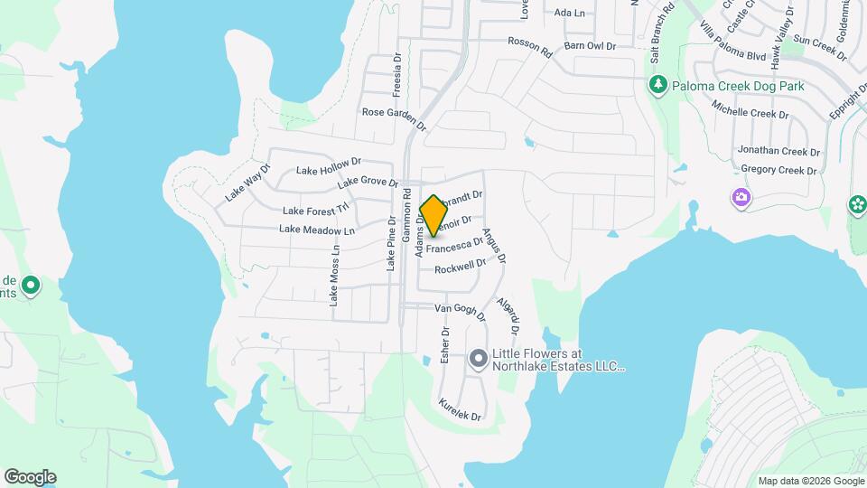 1309 Francesca Dr Map and Location Details