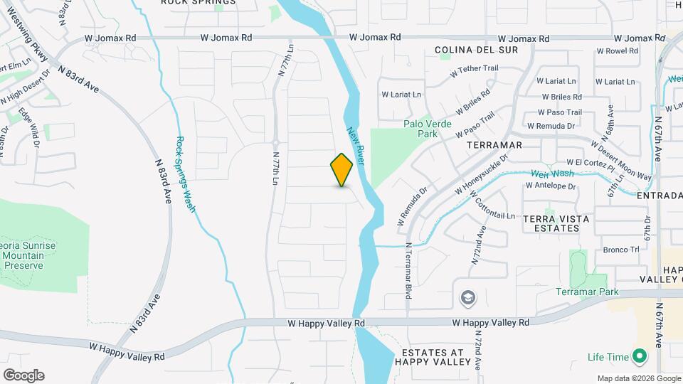 7591 W Honeysuckle Dr Map and Location Details