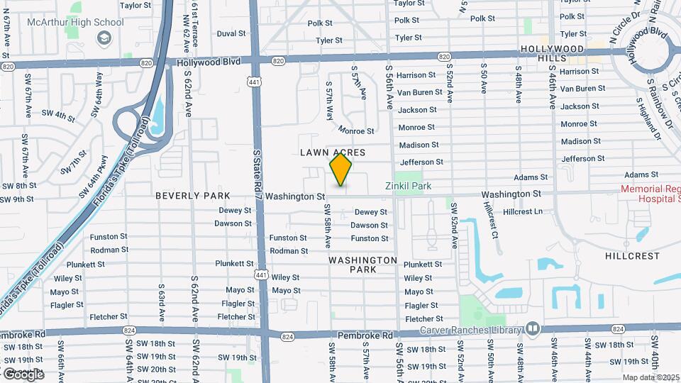 5801 Washington St Map and Location Details