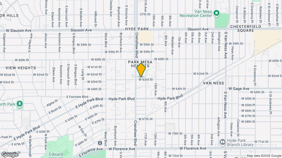 3319 W 63rd St Map and Location Details