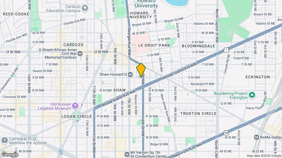 1740 6th St NW, Unit #1 Map and Location Details