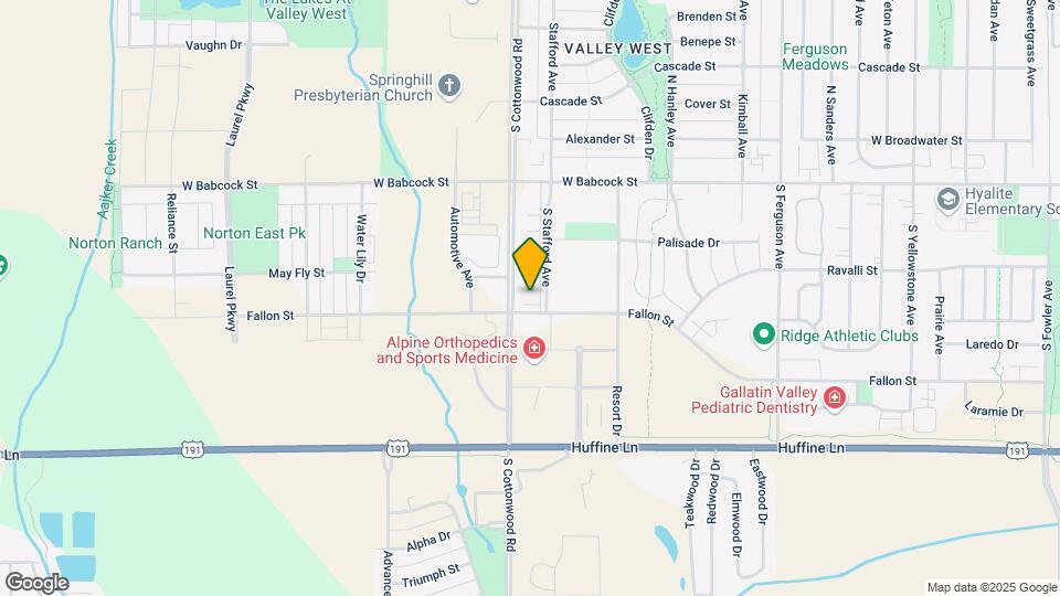 244 S Cottonwood Rd Map and Location Details