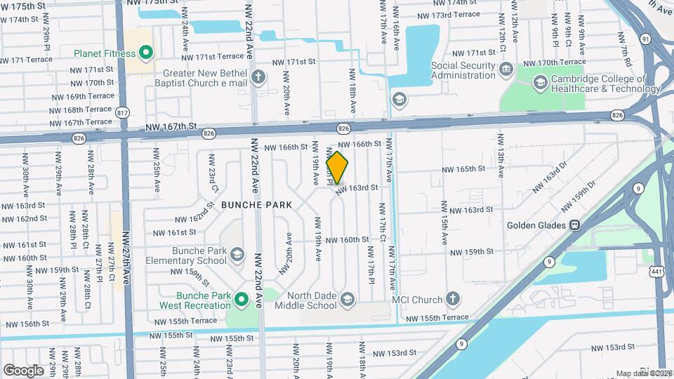 1861 NW 163rd St Map and Location Details