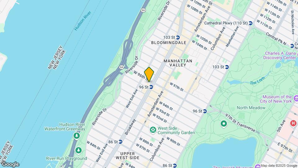 250 W 96th St Map and Location Details