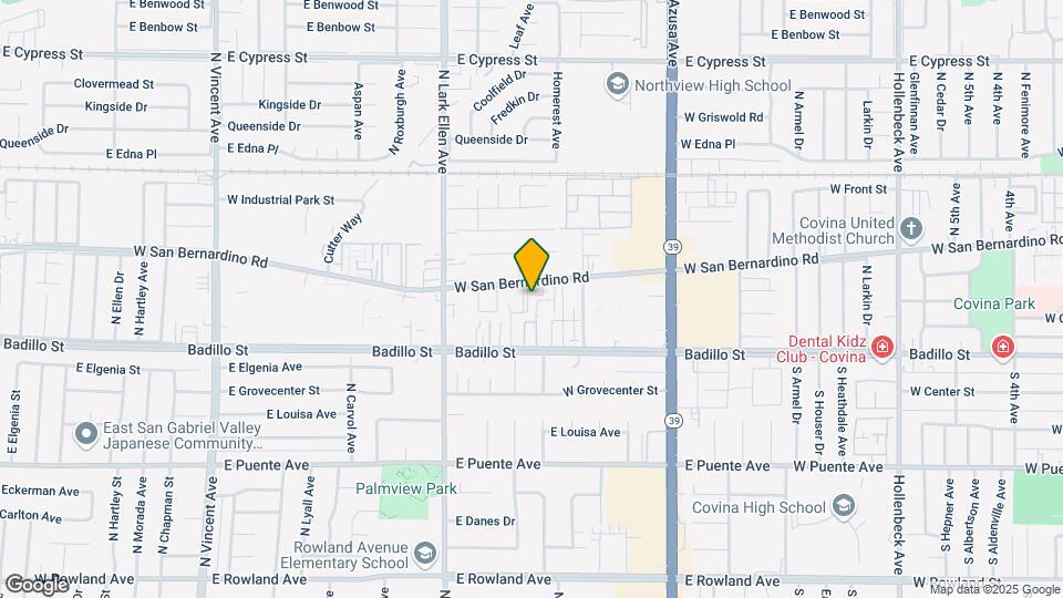 Covina Bonita Mapa y Detalles de la Ubicación