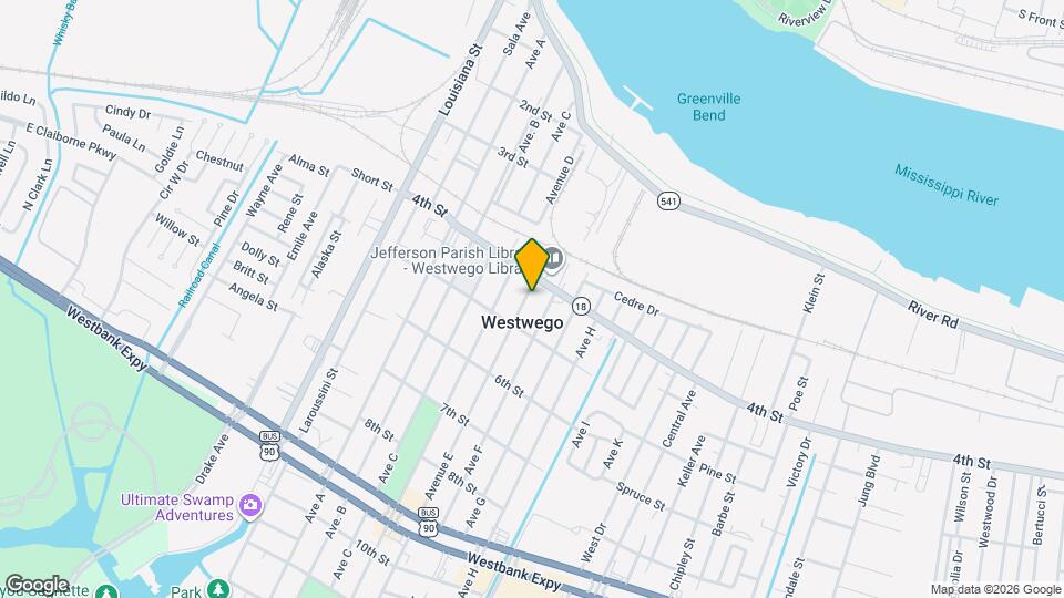 543 Avenue E, Unit 543 Avenue E Westwego Map and Location Details