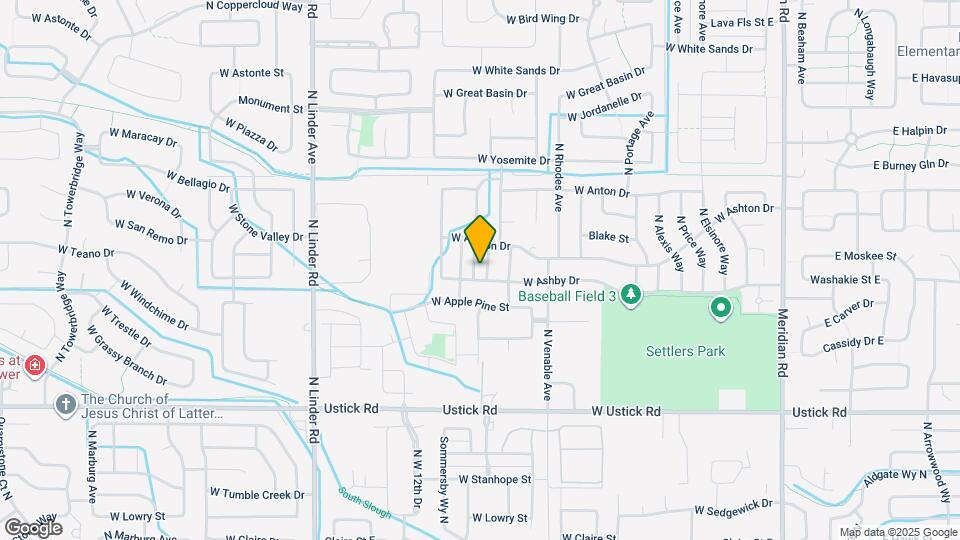 3693 N Warm Creek Ave Map and Location Details