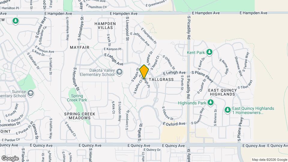 3876 S Malta Ct Map and Location Details