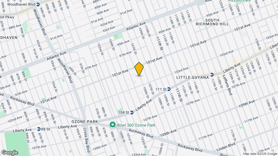 101-44 106th St Mapa y Detalles de la Ubicación
