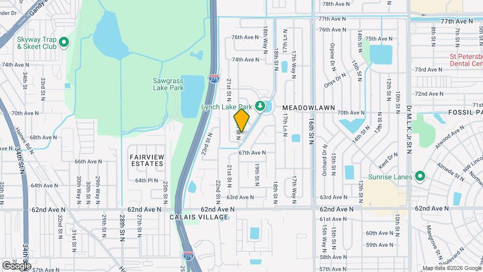 6801 20th St N Map and Location Details