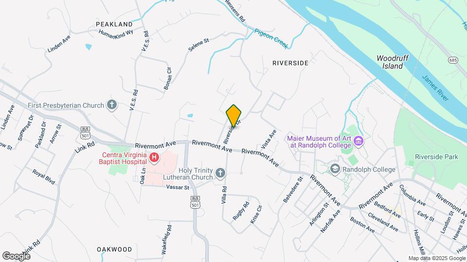 716 Riverside Dr Mapa y Detalles de la Ubicación