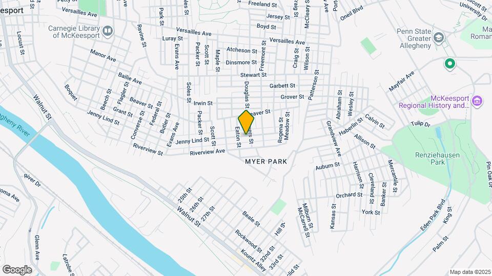 2812 Jenny Lind St Mapa y Detalles de la Ubicación