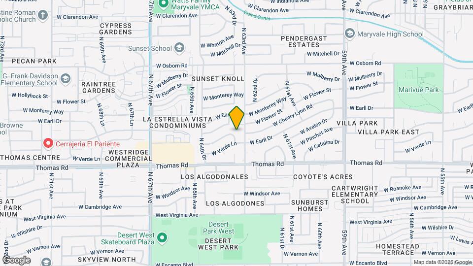 6316 W Catalina Dr Map and Location Details