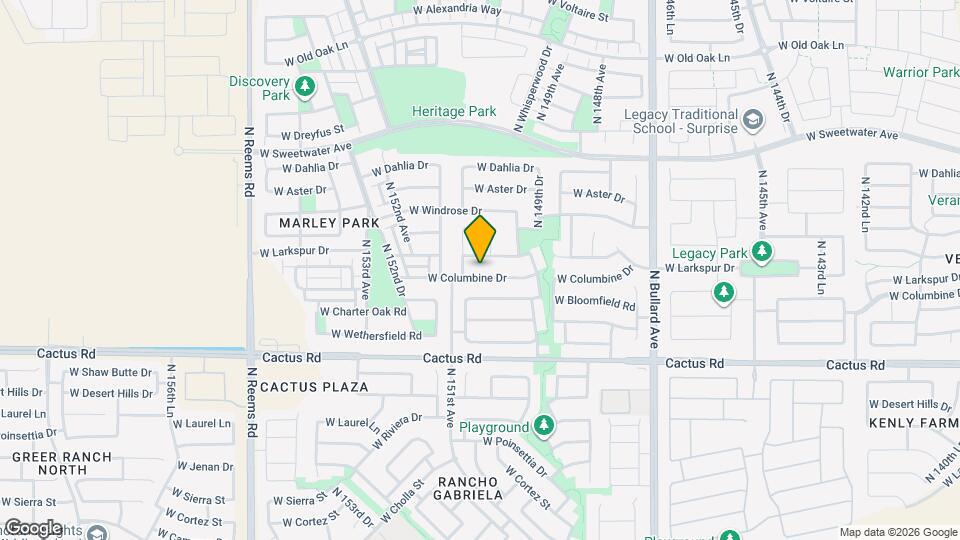 15052 W Columbine Dr Map and Location Details