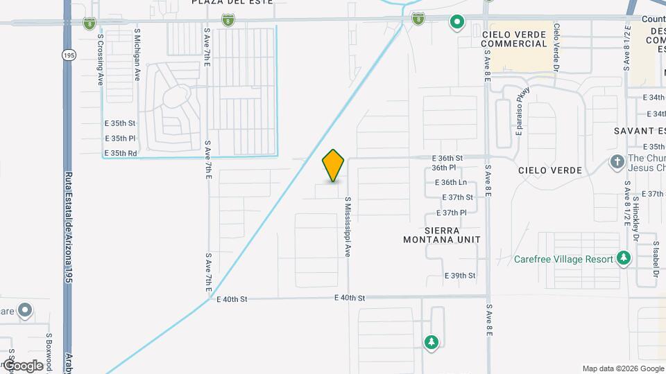 7395 E 36th Rd Map and Location Details