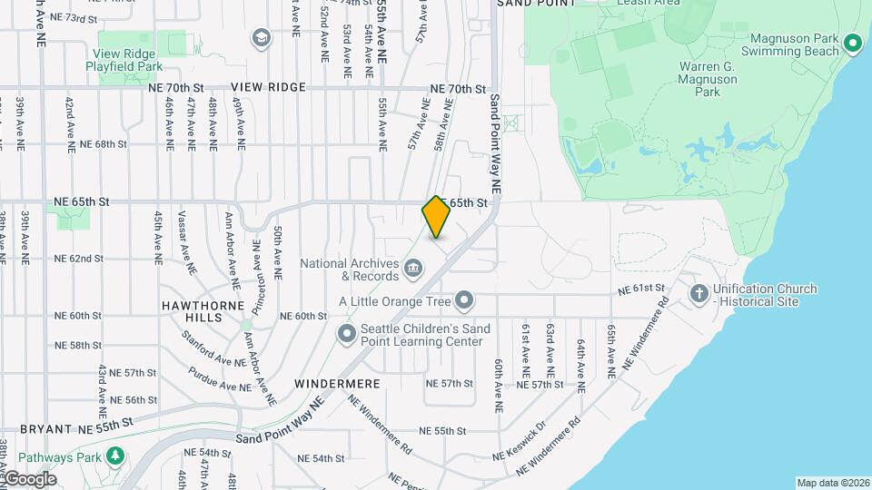 6413 Sand Point Way NE Map and Location Details