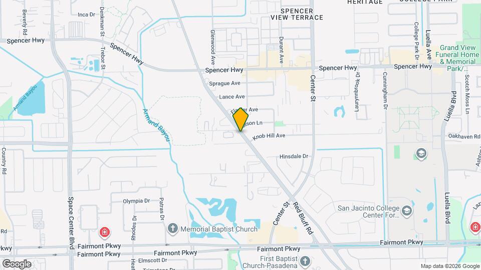 Cedar Bluff Apts. Map and Location Details