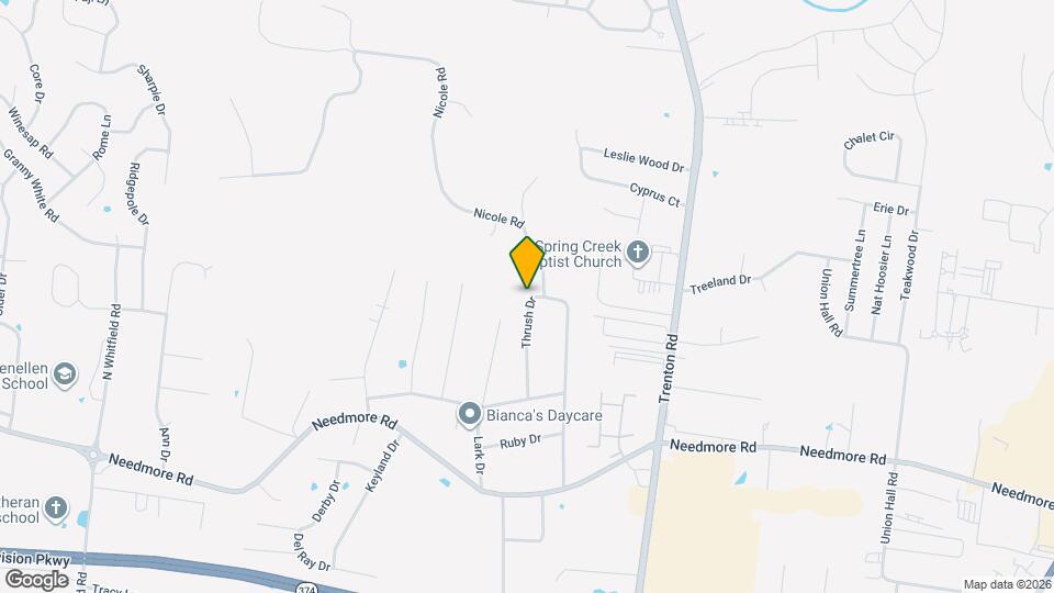 2829 Thrush Dr Map and Location Details