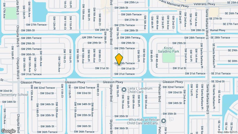 709 SW 31st St Map and Location Details