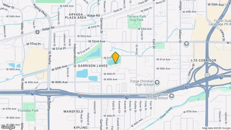 8989 W 50th Ln Map and Location Details