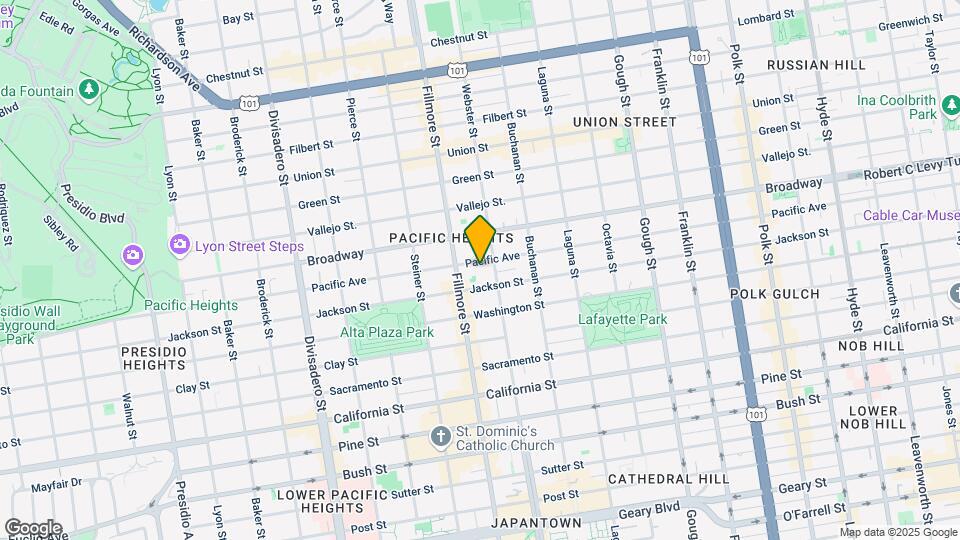 2335 Pacific Ave Map and Location Details