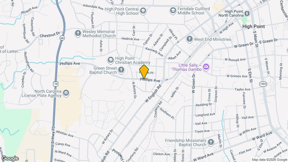 317 Phillips Ave Map and Location Details