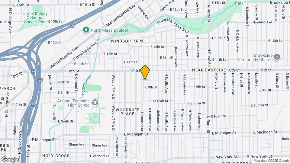 921 Tecumseh St Map and Location Details