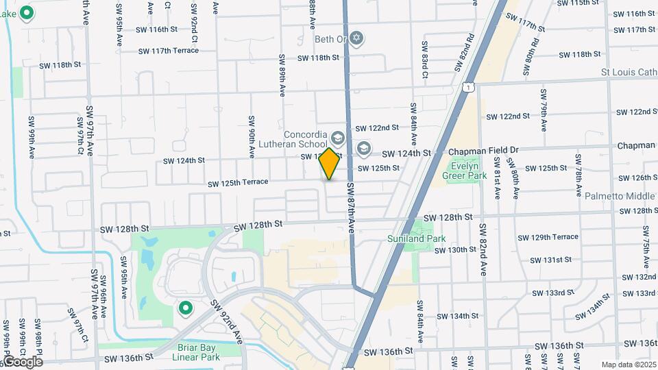 8750 SW 125th Ter Map and Location Details