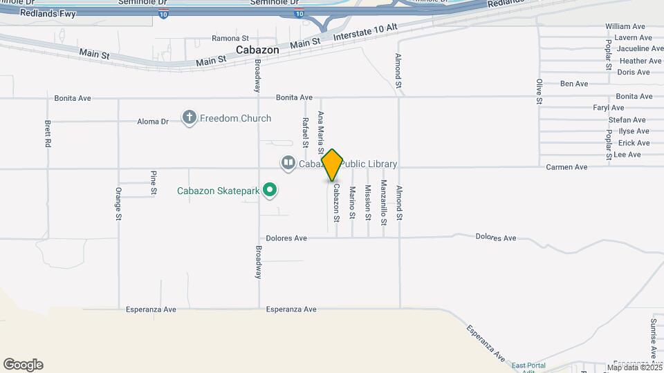 14565 Cabazon St Map and Location Details