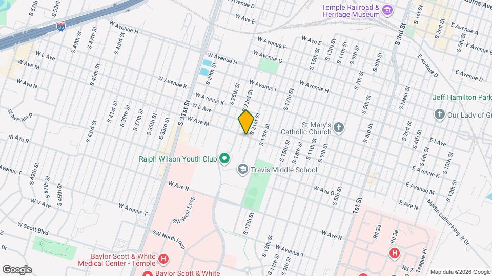 1302 S 21st St Map and Location Details