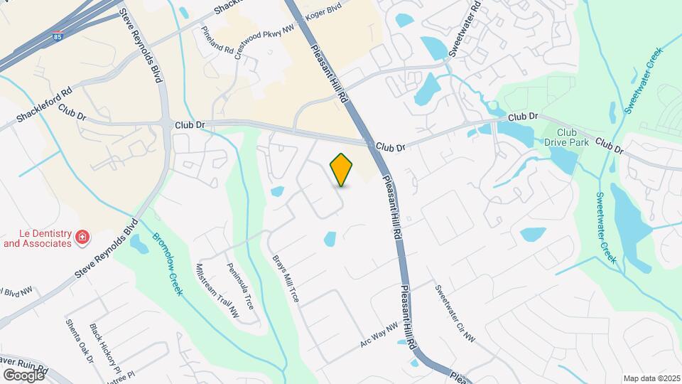 1206 Woodington Cir Map and Location Details