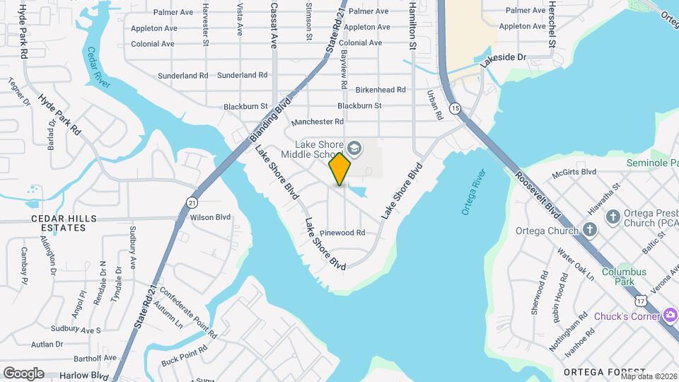 2640 Bayview Rd Map and Location Details