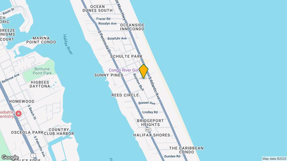 Daytona Ocean Breeze Apartments Map and Location Details